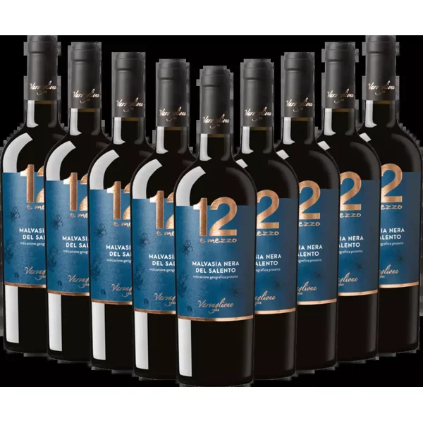 9x Vorteils-Weinpaket 12 e Mezzo Malvasia Nera del Salento IGP - Varvaglione