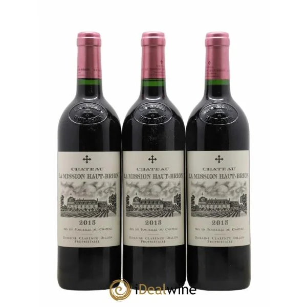 Assortiment Domaines Clarence Dillon 3 Haut brion 3 mission 2 clarence 2 chapelle 1 haut brion blanc 1 Mission blanc 2015