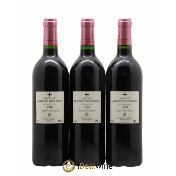 Assortiment Domaines Clarence Dillon 3 Haut brion 3 mission 2 clarence 2 chapelle 1 haut brion blanc 1 Mission blanc 2015