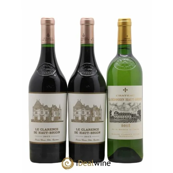 Assortiment Domaines Clarence Dillon 3 Haut brion 3 mission 2 clarence 2 chapelle 1 haut brion blanc 1 Mission blanc 2015