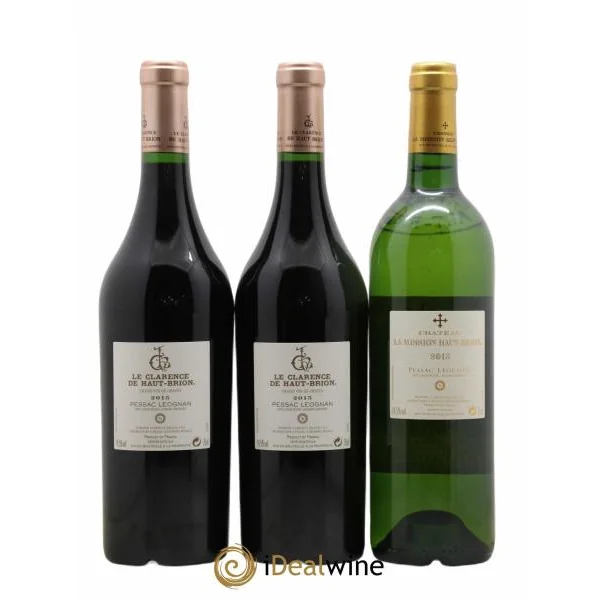 Assortiment Domaines Clarence Dillon 3 Haut brion 3 mission 2 clarence 2 chapelle 1 haut brion blanc 1 Mission blanc 2015
