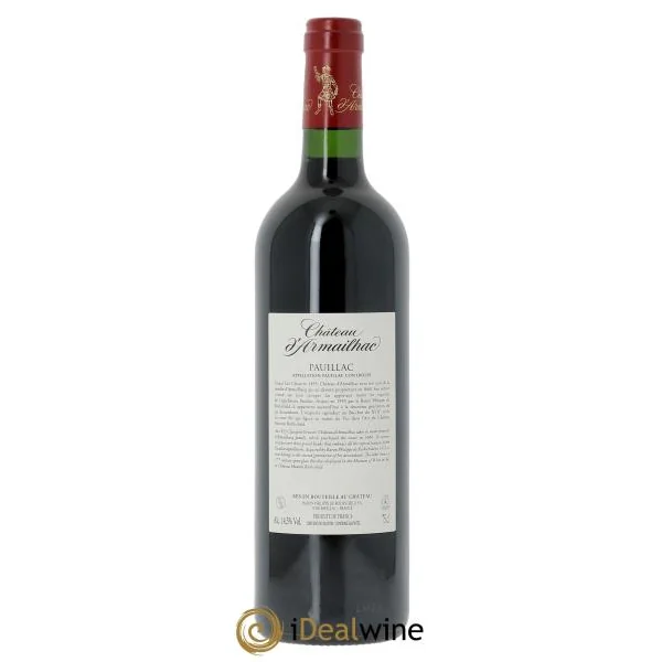 Château d' Armailhac - Mouton Baron(ne) Philippe 5ème Grand Cru Classé (CBO à partir de 6 bts) 2022