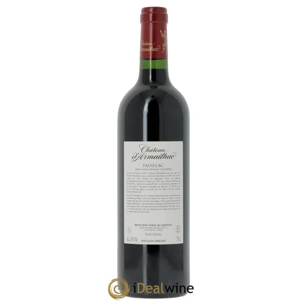 Château d' Armailhac - Mouton Baron(ne) Philippe 5ème Grand Cru Classé (CBO à partir de 6 bts) 2023