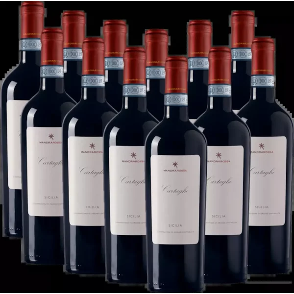 Coffret de 6 vins avantageux Mandrarossa Cartagho - Cantine Settesoli