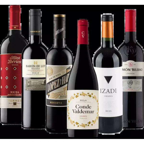 Coffret de dégustation de 6 vins - Les trésors du vin de la Rioja | VINELLO