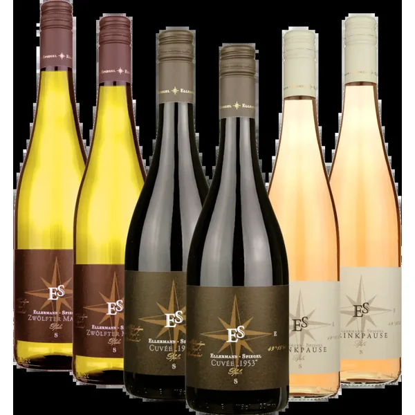 Coffrets dégustation exclusifs de vins Ellermann pour les fans de football - 6x