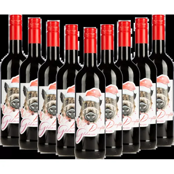 Colis de vin avantageux de 9 bouteilles - Glühwein Willys Dornfelder - Weinhaus Gebrüder Steffen