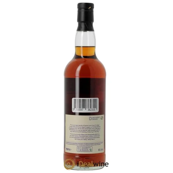 Rhum Caroni 25 ans 1998 Rum Sponge New Vibration D.D. (70cl) 1998